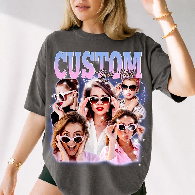 Custom girlfriend shirt packaged as birthday or bachelorette gift