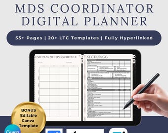 Coordonnateur MDS Planificateur numérique | PDF entièrement hypertexte | Soins de longue durée et organisation SNF
