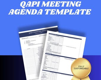 QAPI Meeting Agenda Form Long term Care Administrator QAPI Template