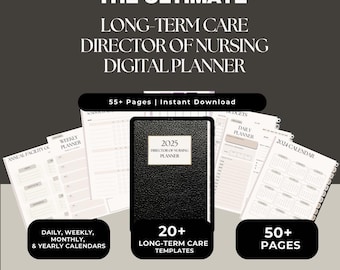 Nursing home DON Director of Nursing Digital Planner, DON guide, don forms, nursing form, nursing tools, SNF organizing tools, ltc, don