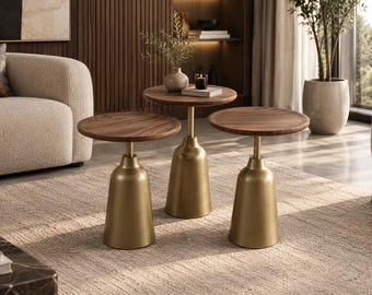 Modulärt soffbord - Guld - Set om 3
