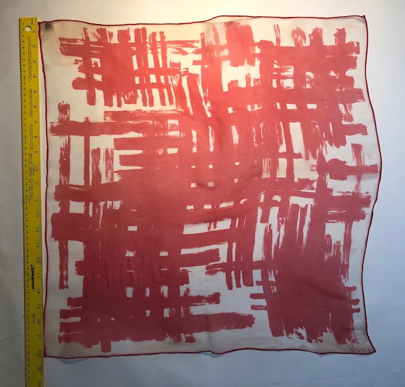 silk Vintage Vera scarf Vera Neumann 1960s square