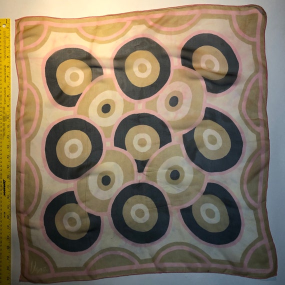 silk Vintage Vera scarf Vera Neumann 1960s square