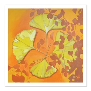 Ginkgo Leaves, Nature Art, Fine Art Print