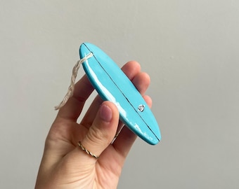 Custom Surfboard Replica Ornament: Handcrafted Mini Surfboard Car Decor