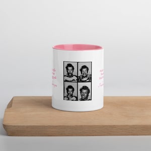 Harry Styles Ahornsirup Kaffee Pfannkuchen für zwei - Just keep fahren und Photobooth inspirierte Tasse (mit farbiger Innenseite), Harry Styles Geschenk