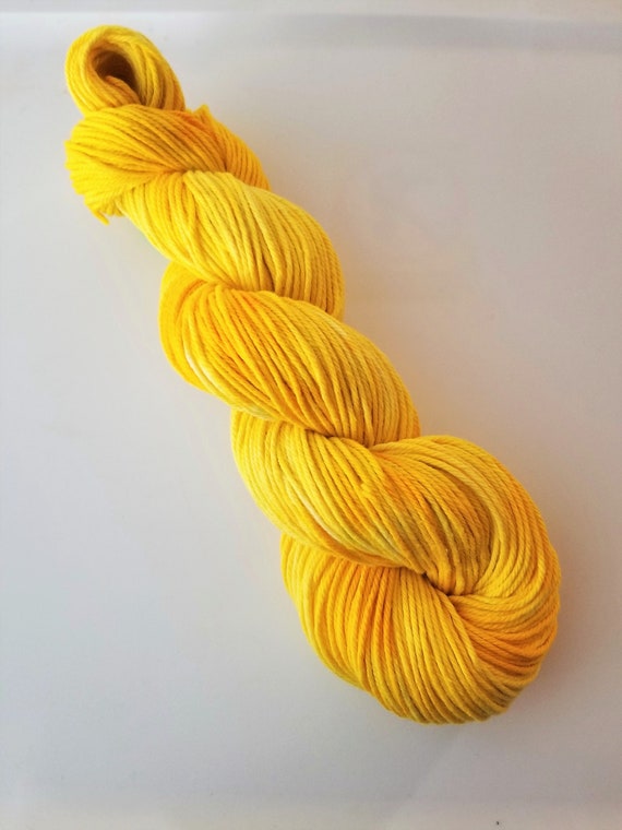 Ray of Light- 100% Organic Cotton, Hand Dyed, Sport Weight, Watercolor Yarn