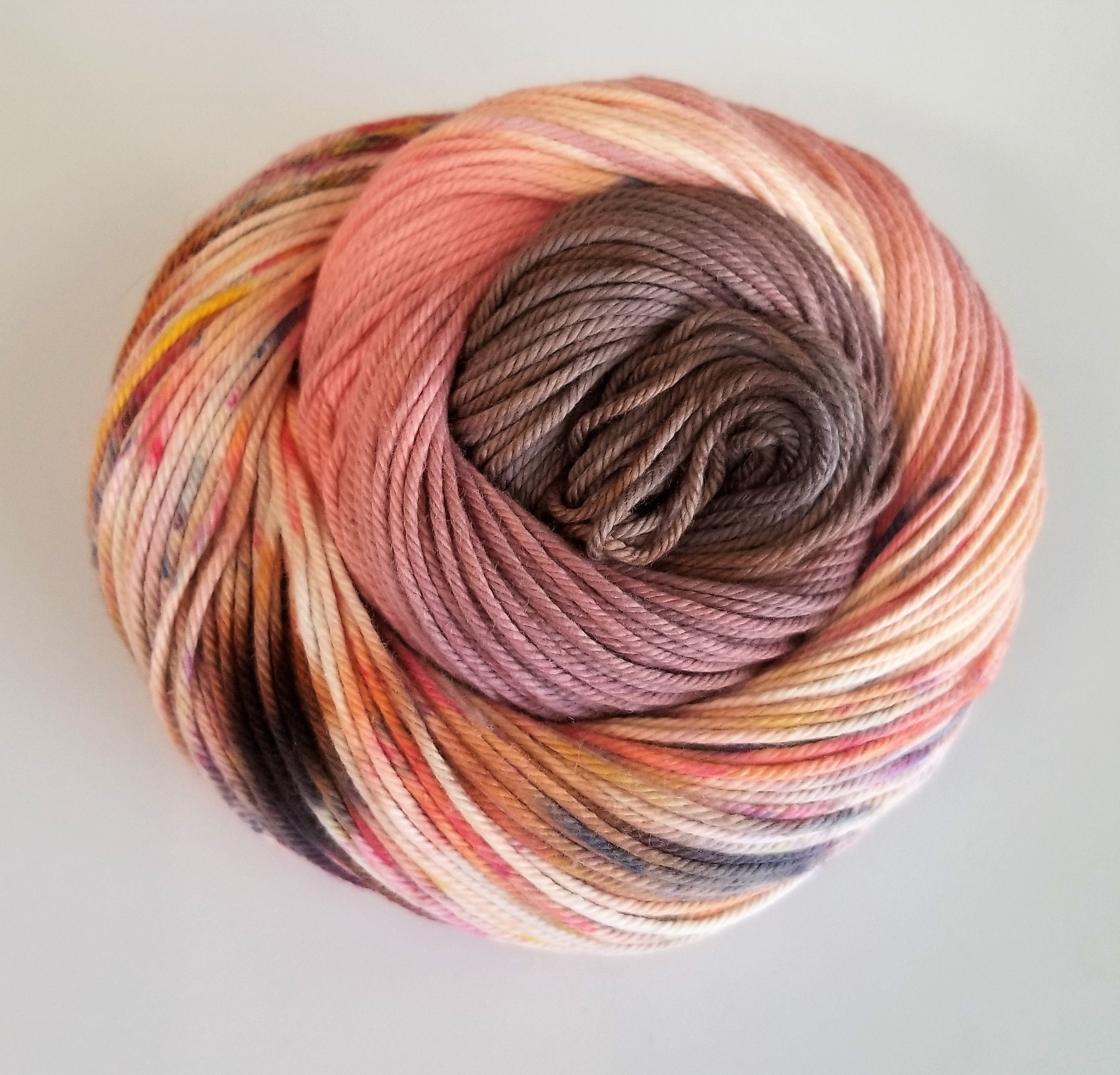 Pas de Deux 100 Organic Cotton, Hand Dyed, Fingering Weight, Ombre