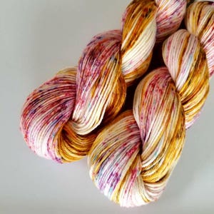 Day Dreams- 100 Cotton, Hand Dyed, Variegated, Speckled, Hand Painted Yarn