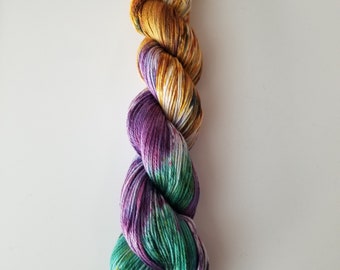 Amulet- 100% Organic Cotton, Hand Dyed, Sport Weight, Variegated, Speckled Yarn