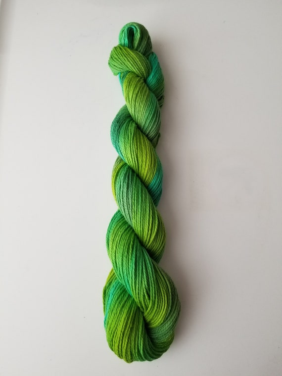 Snot Face- 100% Organic Cotton, Hand Dyed, Sport Weight, Hand Painted Yarn