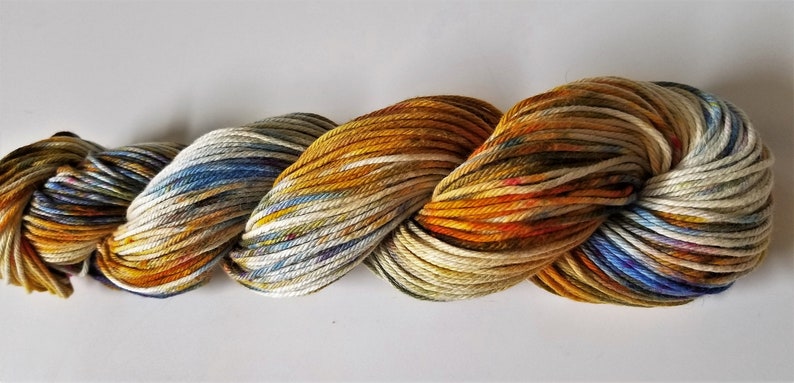 Rough Rider 100% Organic Cotton, Hand Dyed, Sport Weight, Speckled Yarn image 3