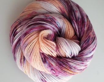 Granny's Schnapps- 100% Cotton Yarn, Organic, Hand Dyed, Sport Weight, Hand Painted