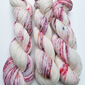 Tutti Fruity 100 Cotton, Hand Dyed, Variegated, Speckled, Hand Painted Yarn image 3