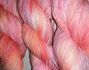 Belladonna- 100 Organic Cotton, Hand Dyed, Bulky Weight Variegated Yarn