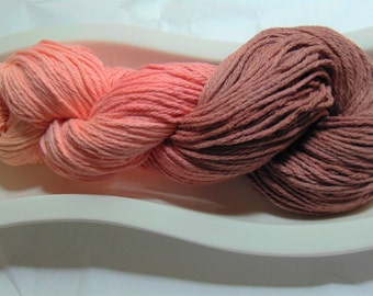 Desert Sunset- "Storm Warning Collection" 100 Organic Cotton Hand Dyed Bulky Weight Ombre Yarn