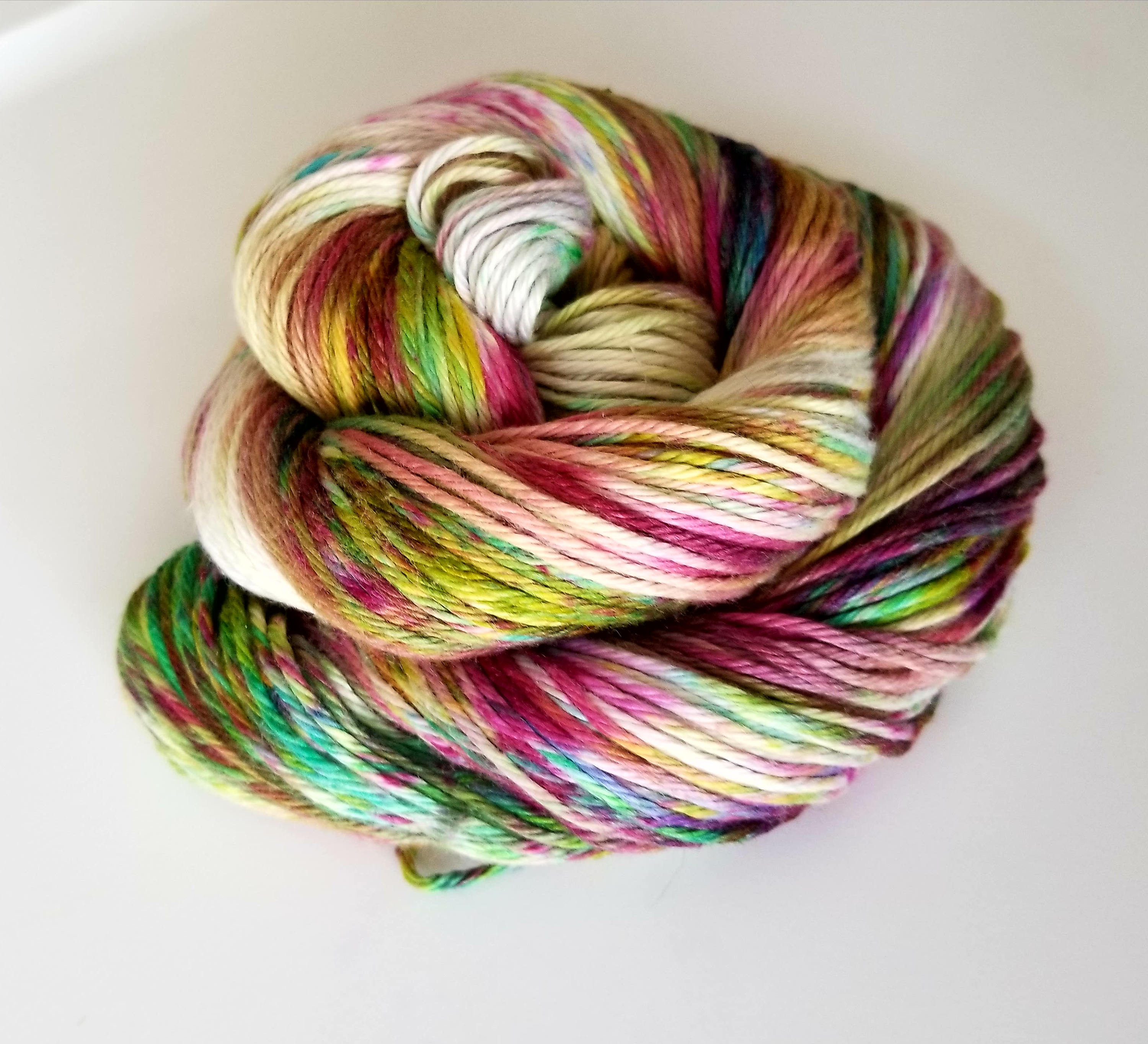 Bayou 100 Organic Cotton, Hand Dyed, Fingering Weight, Variegated