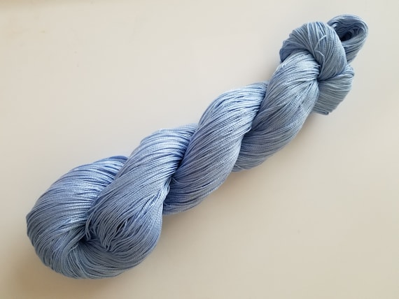 Icicle- 100% Organic Cotton, Hand Dyed, Sport Weight, Solid Colorway