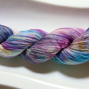 Uptown Funk- 100 Organic Cotton, Hand Dyed Lace Weight Hand Painted Yarn