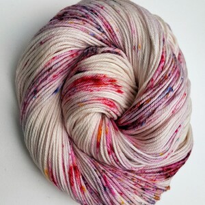 Tutti Fruity 100 Cotton, Hand Dyed, Variegated, Speckled, Hand Painted Yarn image 4