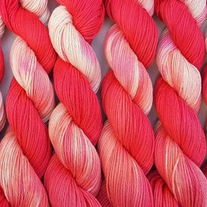 Flamingo 100 Organic Cotton, Hand Painted, Worsted Weight, Variegated