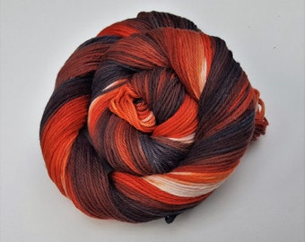 Toasted Marshmellow- 100 Cotton Yarn, Hand Dyed, Hand Painted Yarn
