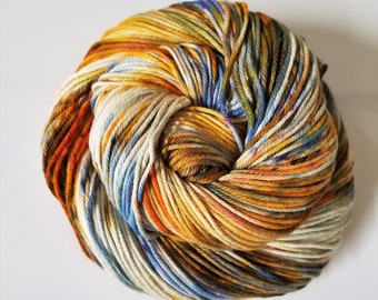 Rough Rider- 100% Organic Cotton, Hand Dyed, Sport Weight, Speckled Yarn