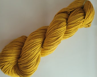 Burnt Honey- 100% Organic Cotton Yarn, Worsted Weight, Fall colors, Hand Dyed, Variegated, Speckled, Speckles