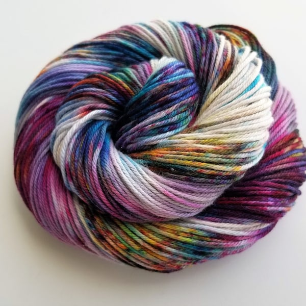 Emmelyne - coloris 2e anniversaire - 100 % coton biologique, teint à la main, moucheté, fil panaché