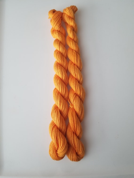 Clementine- 100% Organic Cotton, Hand Dyed, Bulky Weight, Hand Painted Solid Yarn