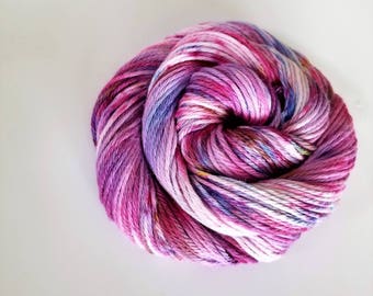 As You Wish- 100% cotton, Hand dyed, fingering weight, Speckled, Hand Painted