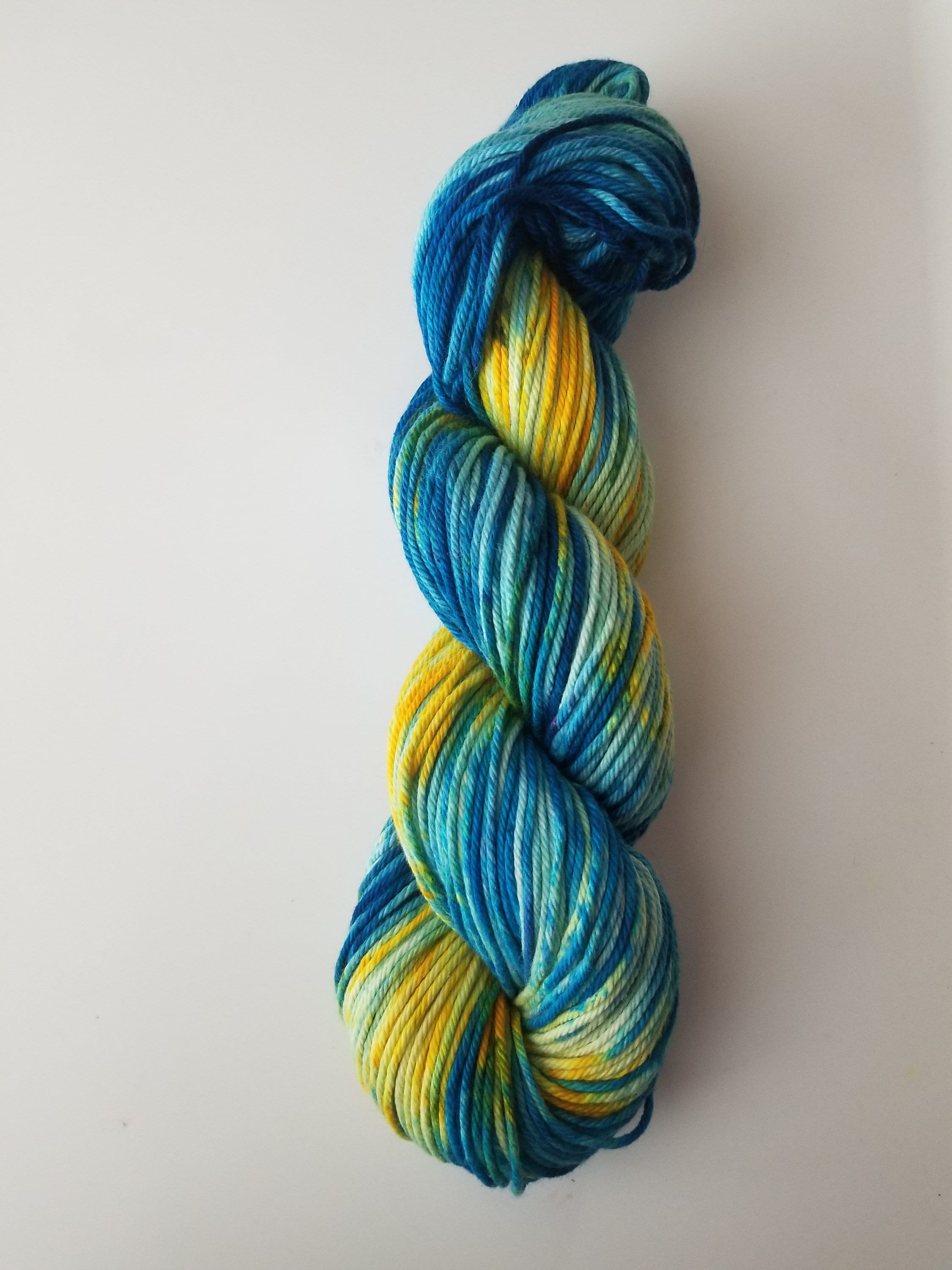 Rio- 100% Organic Cotton, Hand Dyed, Bulky Weight, Variegated, Speckled Yarn