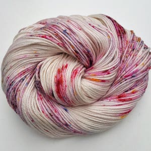 Tutti Fruity 100 Cotton, Hand Dyed, Variegated, Speckled, Hand Painted Yarn image 2