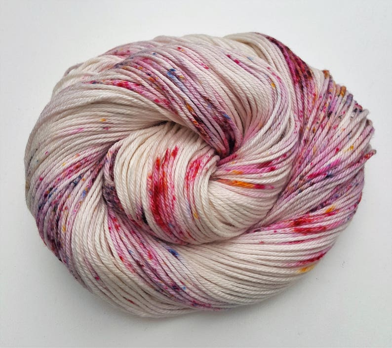 Tutti Fruity 100 Cotton, Hand Dyed, Variegated, Speckled, Hand Painted Yarn image 2