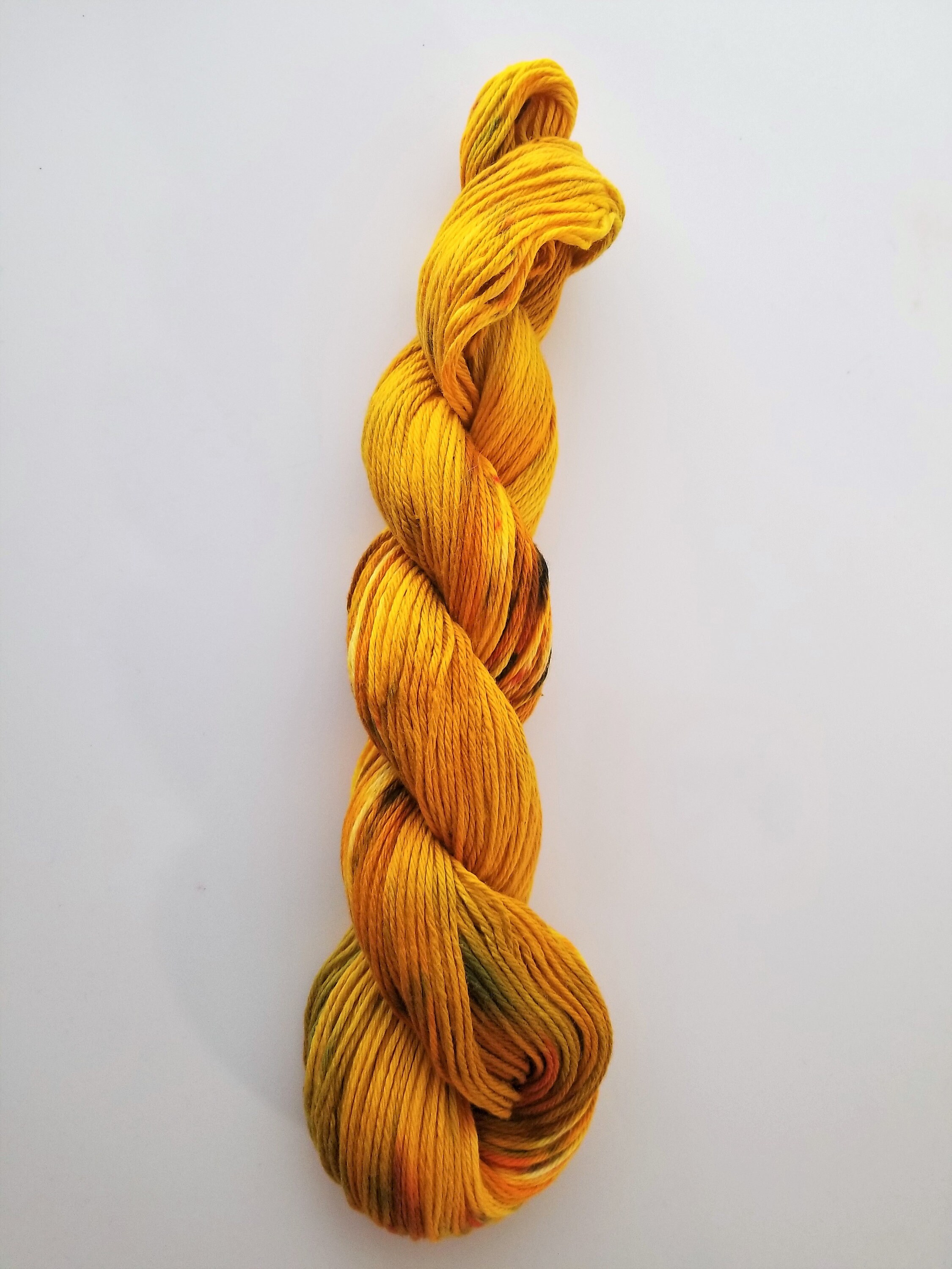 Desert Wildflower - Hand dyed variegated speckled yarn - Merino Finger