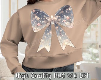 Coquette Bow PNG Coquette Aesthetic Sweatshirt png Trendy Coquette png Coquette Clipart Soft Girl Aesthetic Tshirt Design High Quality png