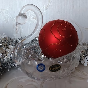 Bohemia Crystal Swan - Etsy