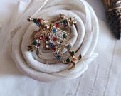 Assorted Vintage Pins and Brooches. Clown, Fairies, Flower, Rhinestone. Priced Individually.