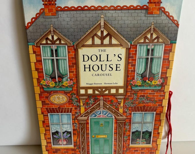 Victorian Dollhouse Pop-up Book - 3D Paper Dollhouse - Vintage ...