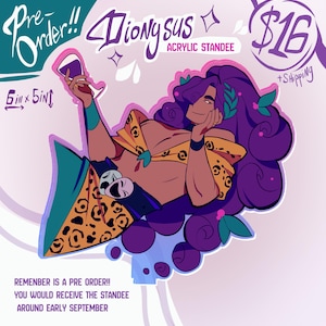 Pre-order | Dionysus acrylic Standee | decor