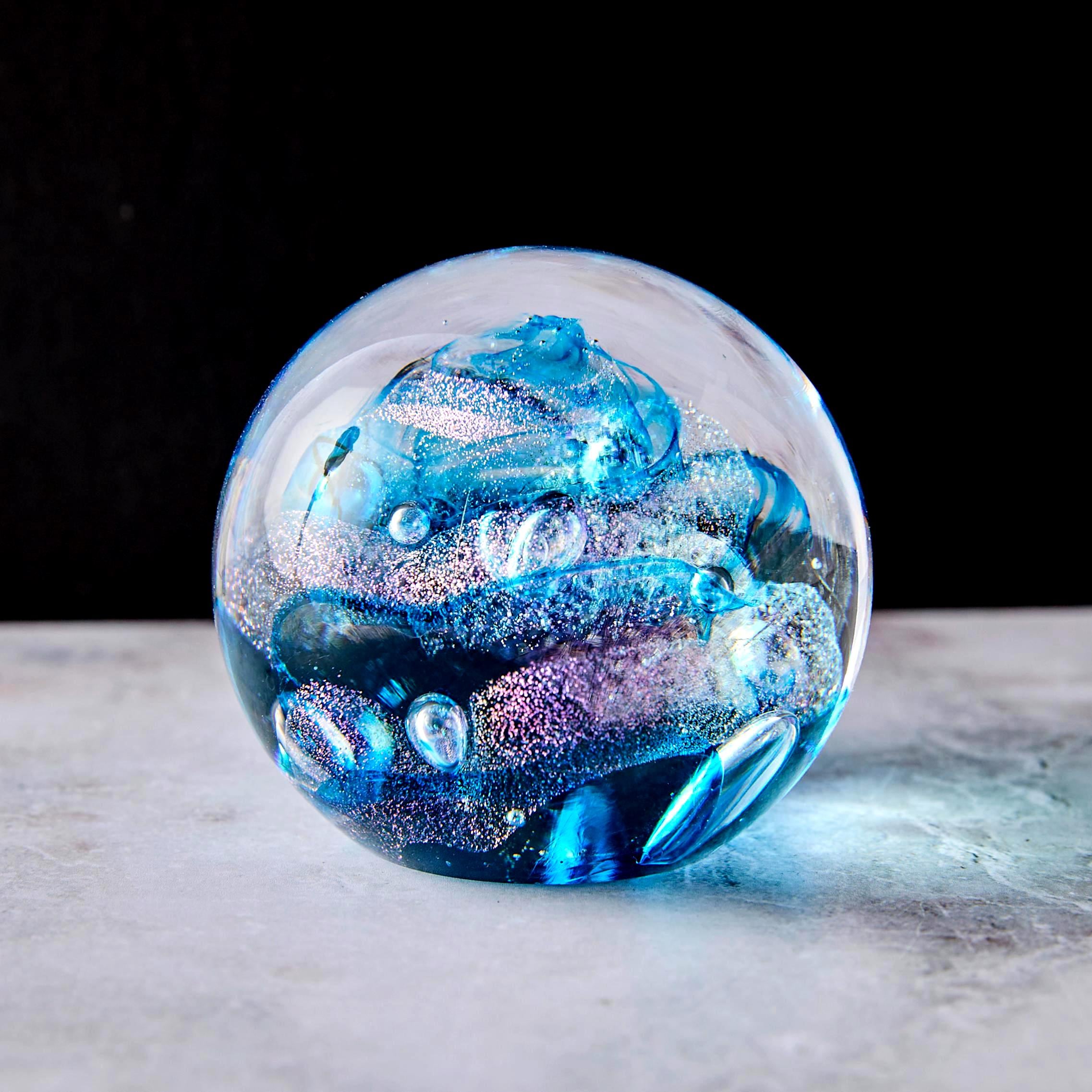 GLASS EYE STUDIO ペーパーウェイト　ガラス　海王星 Glass Eye Studio Celestial Paperweight - Etsy