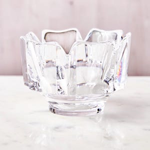 Vintage Orrefors Corona Crystal Bowl: Lars Hellsten Swedish Design
