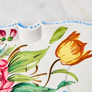 Vintage Majolica Snack Plates, Set of 2, Nove Rose Pattern, Made in ...