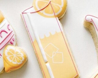 Glass w/Citrus Slice Cookie Cutter