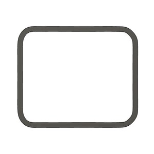 Plaque 2 (Curved Rectangle) Cookie Cutter