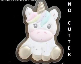 STL File - Sitting Unicorn - Digital File