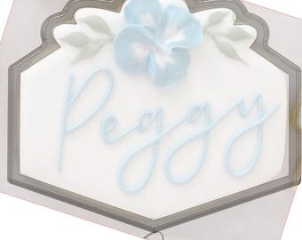 Floral Plaque 2 Cookie Cutter