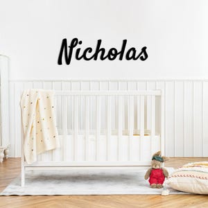 Custom Wooden Nursery Name Sign - Personalized Baby Name Wall Decor for Girls, Newborns, and Kids