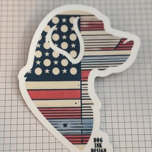 Labrador American Flag Sticker - Large