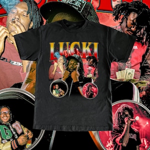 Lucki Vintage Design Shirt – Freewave Rapper Tee